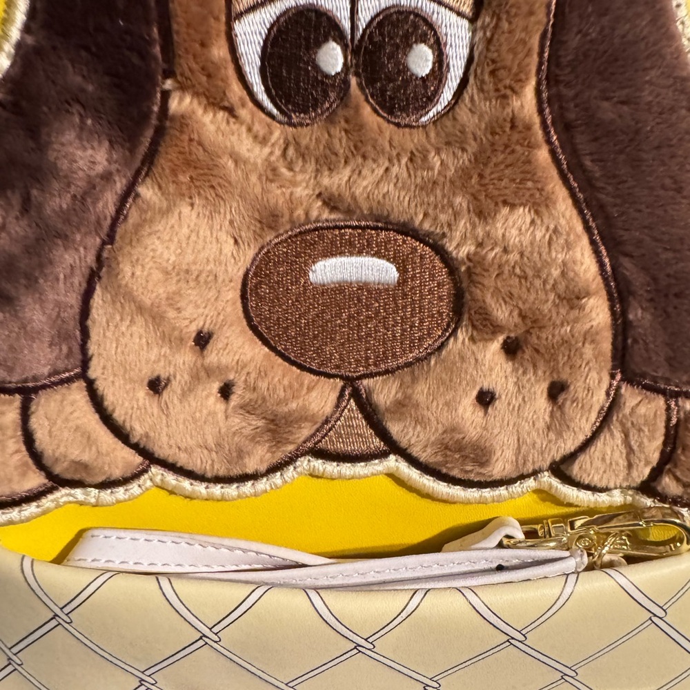Loungefly Pound Puppies Yellow and Cream Backpack - Picture 2 of 11